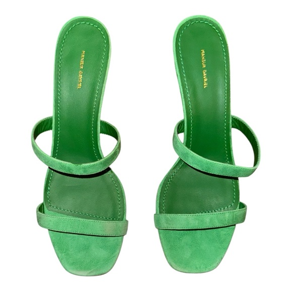 NWT Mansur Gavriel Fino Sandal in Green Size 39 - Picture 2 of 4